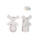 Ideas 4 seasons vaas windmill 10,5x6,5xh15,5cm 2 ass crã¨me zand