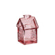 Ideas 4 seasons glazen huisje 7x7,5xh12cm lichtroze