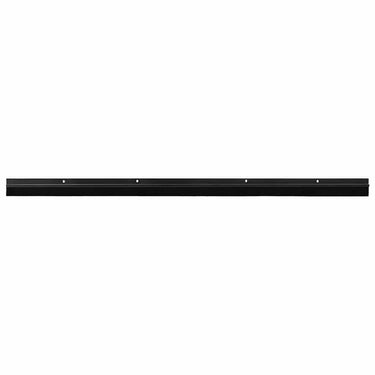 Vidaxl schroefbare deurborstelafsluitingen 6 pcs zwart 100 cm