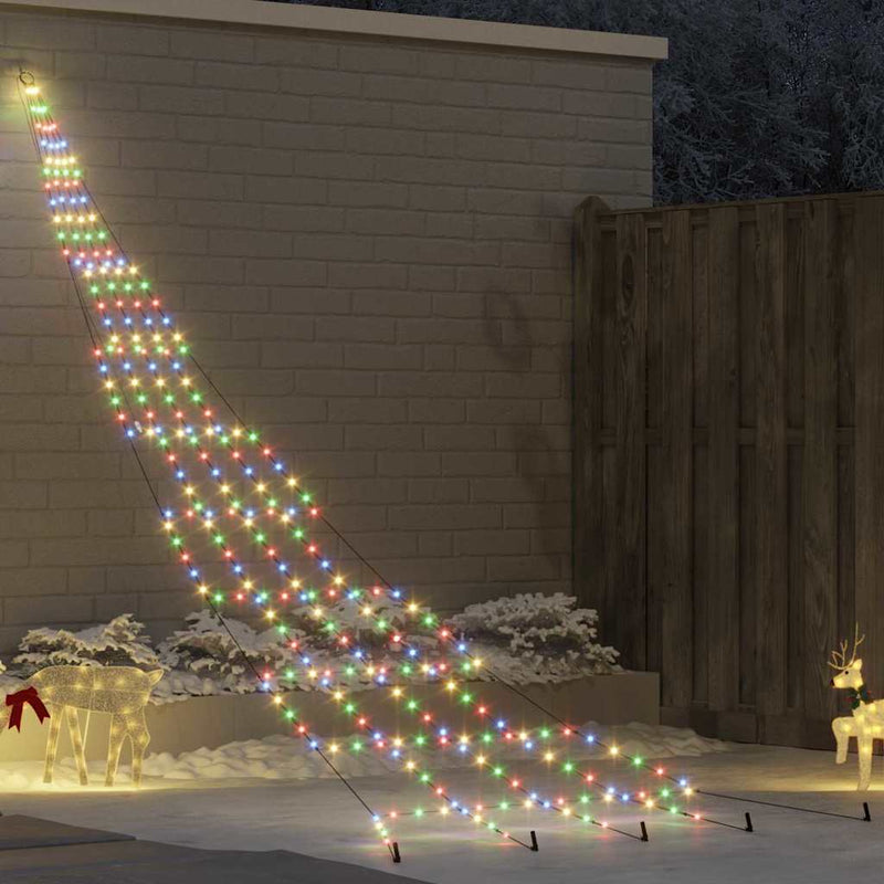 Afbeelding laden in galerijviewer, Vidaxl led kerstboom met grondspiesjes multikleur 511 cm metaal
