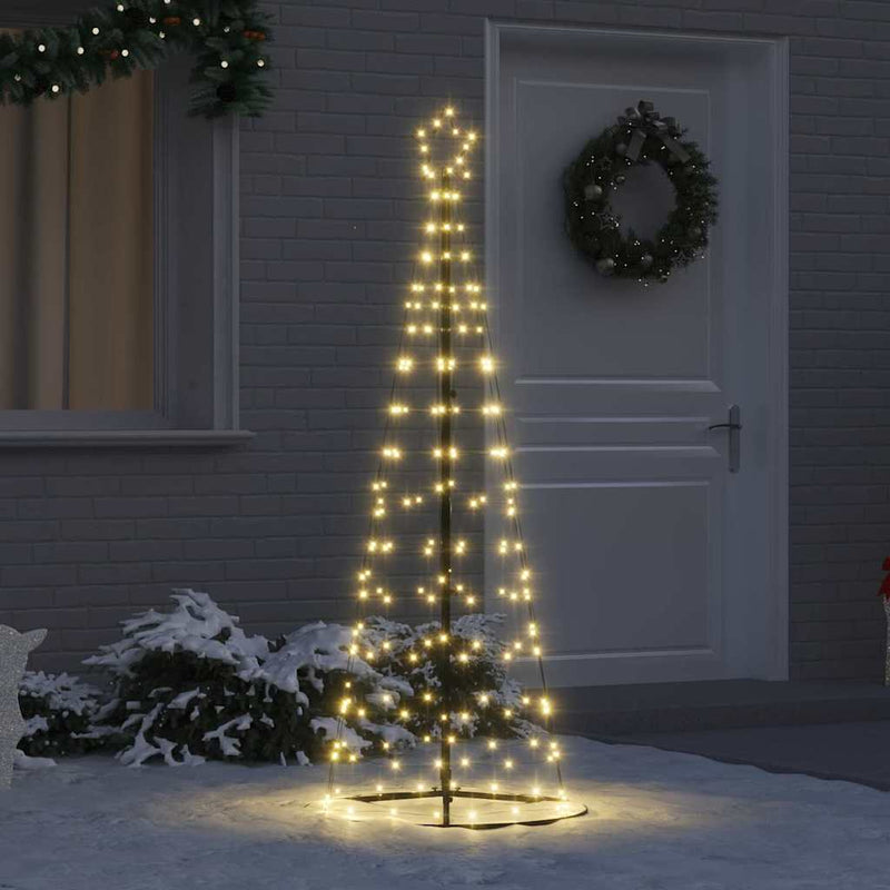 Afbeelding laden in galerijviewer, Vidaxl led kerstboom met 390 led met grondpennen warmwit 250 cm ijzer
