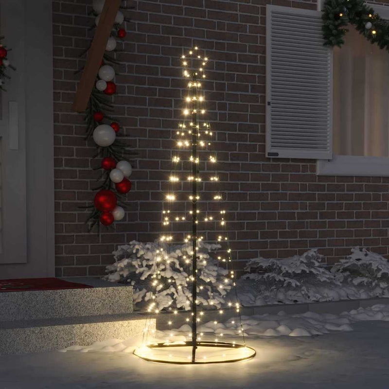 Afbeelding laden in galerijviewer, Vidaxl led kerstboom met 390 led met grondpennen warmwit 250 cm ijzer
