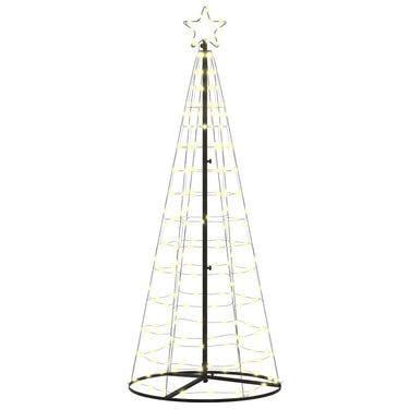 Vidaxl led kerstboom met 390 led met grondpennen warmwit 250 cm ijzer
