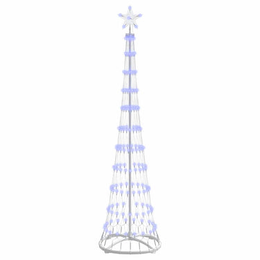 Vidaxl led kerstboom met 230 led blauw 51 x 51 x 190 cm metaal