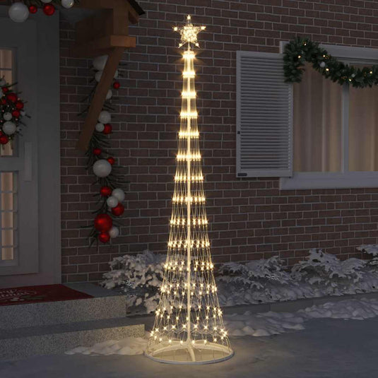 Vidaxl led kerstboom warmwit 250 cm metaal