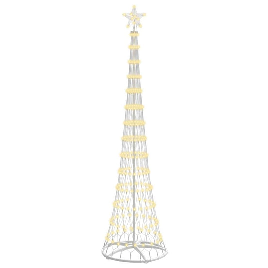 Vidaxl led kerstboom met 290 led warmwit 70 x 70 x 250 cm metaal