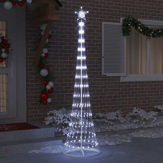 Vidaxl led kerstboom koudwit 250 cm metaal