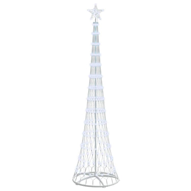 Vidaxl led kerstboom met 290 led koudwit 70 x 70 x 250 cm metaal