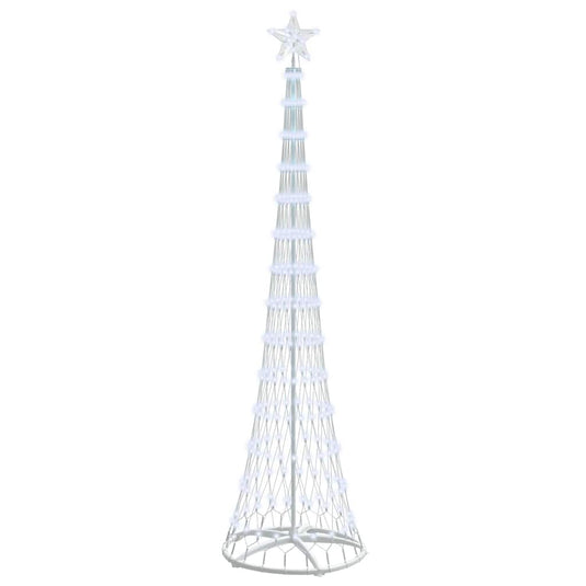 Vidaxl led kerstboom met 290 led koudwit 70 x 70 x 250 cm metaal