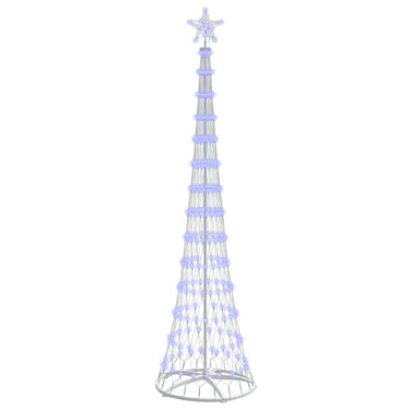 Vidaxl led kerstboom met 290 led blauw 70 x 70 x 250 cm metaal