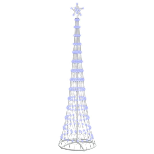 Vidaxl led kerstboom met 290 led blauw 70 x 70 x 250 cm metaal