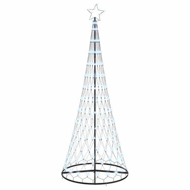 Vidaxl led kerstboom met 295 led met standaard koudwit 250 cm metaal