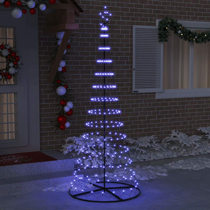 Afbeelding laden in galerijviewer, Vidaxl led kerstboom met 295 led met standaard blauw 250 cm metaal
