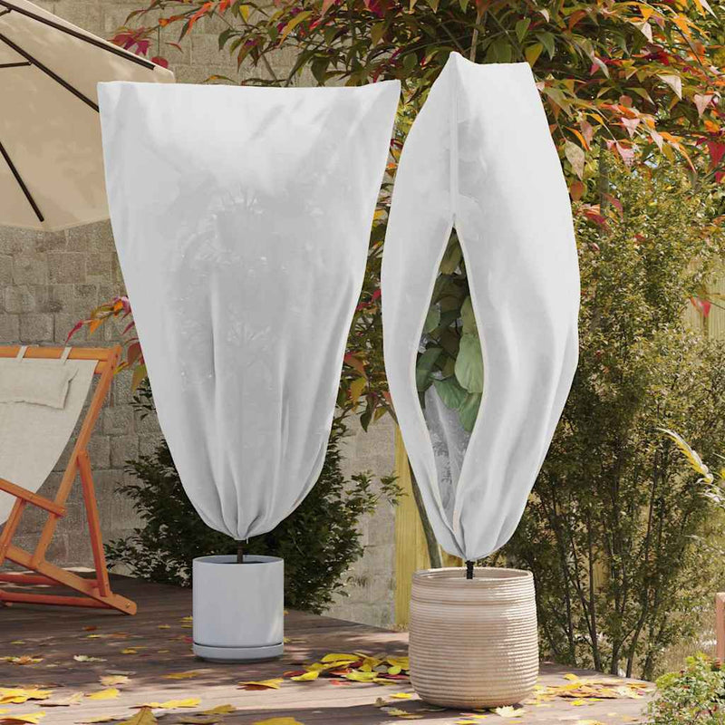 Chargez l'image dans la visionneuse de la galerie, Vidaxl vorstbescherming plantenfleece covers 5 pcs wit 1,55 x 1,55 m
