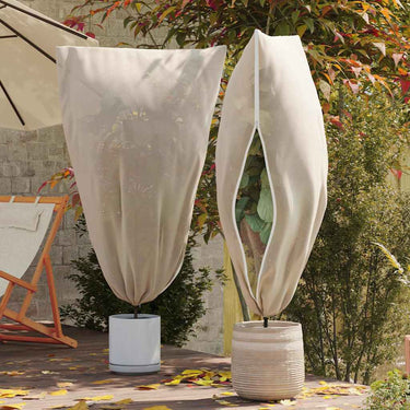 Vidaxl vorstbescherming plantenfleece covers 5 pcs beige 1,55 x 1,55 m