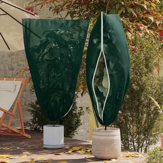 Vidaxl vorstbescherming plantenfleece covers 5 pcs groen 1,55 x 1,55 m