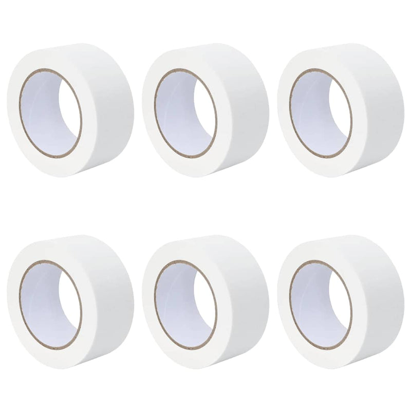 Afbeelding laden in galerijviewer, Vidaxl verf maskertapes 6 pcs wit 50mm x 50m papier

