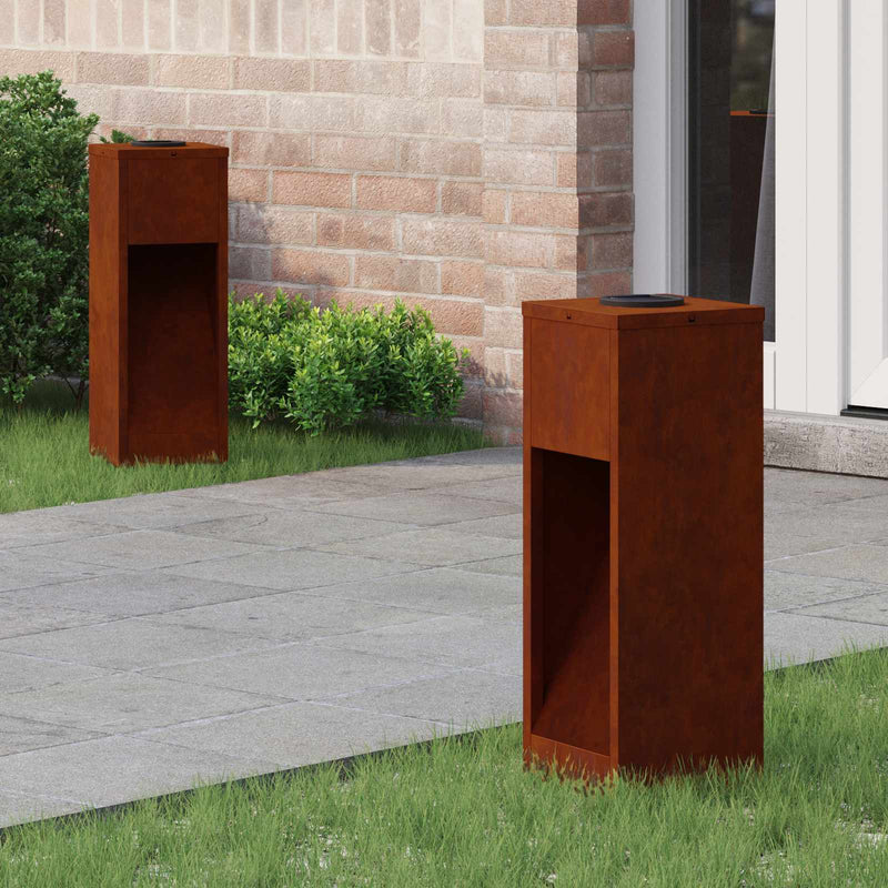 Afbeelding laden in galerijviewer, Vidaxl zonne led padverlichting 2 pcs brons cortenstaal
