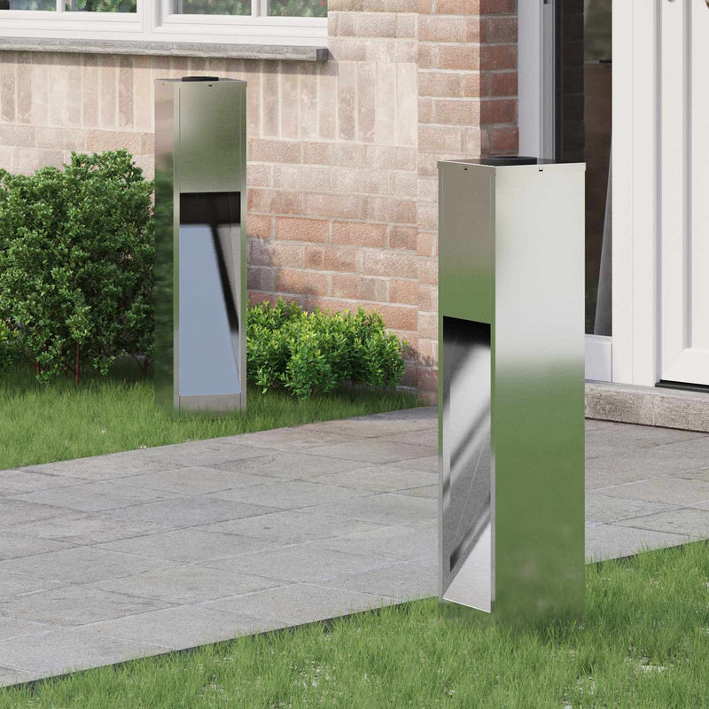 Chargez l'image dans la visionneuse de la galerie, Vidaxl zonne led padverlichting 2 pcs zilver gegalvaniseerd
