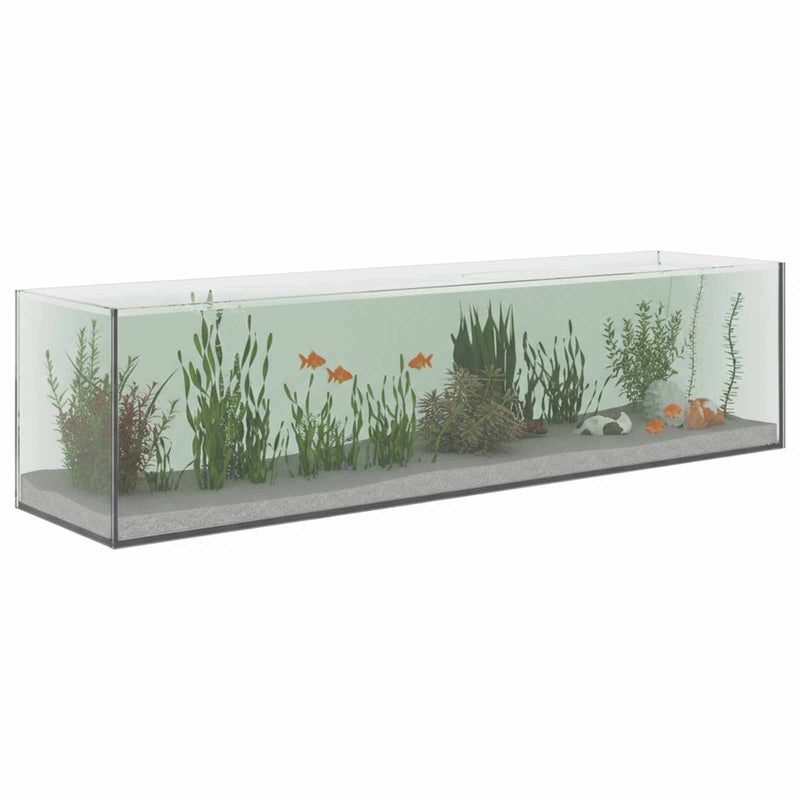 Afbeelding laden in galerijviewer, Vidaxl aquarium met opslag doorzichtig 80 x 20 x 20 cm glas
