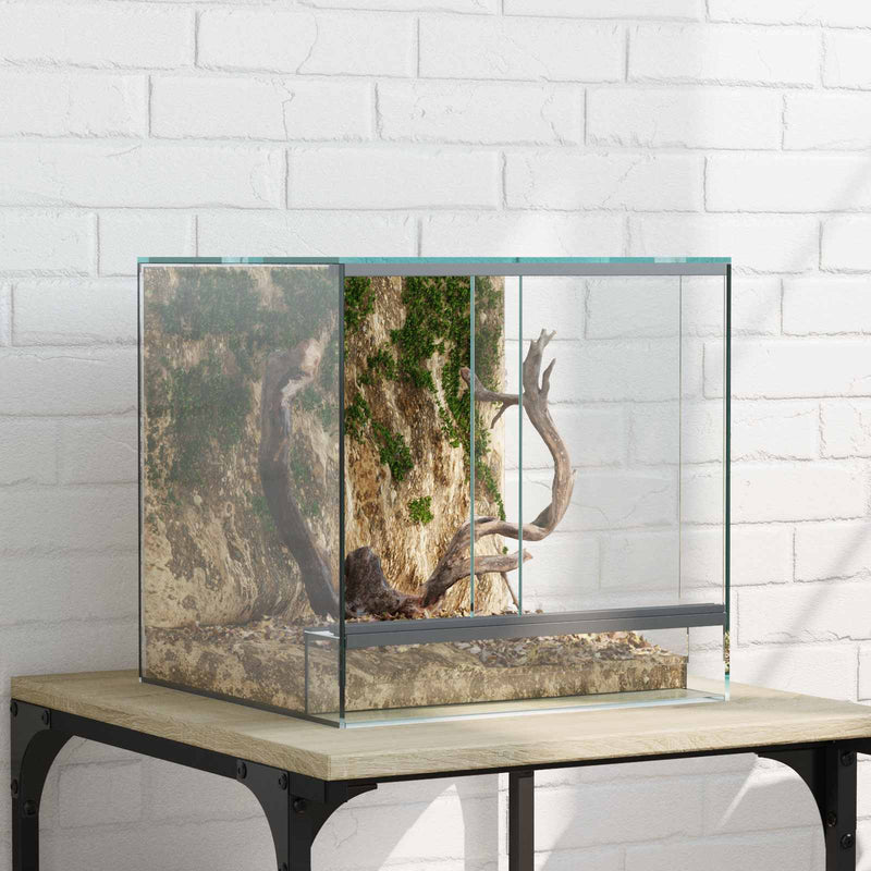 Chargez l'image dans la visionneuse de la galerie, Vidaxl terrarium met opslag doorzichtig 30 x 30 x 30 cm glas

