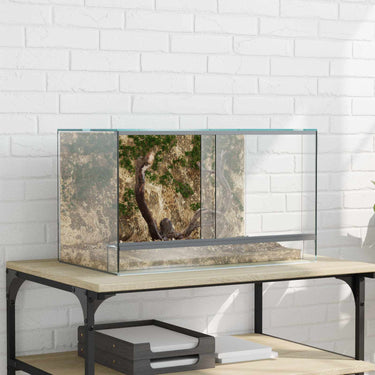 Vidaxl terrarium met opslag doorzichtig 50 x 30 x 30 cm glas