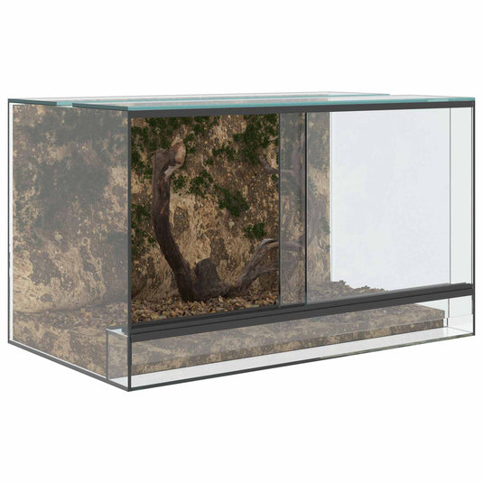 Vidaxl terrarium met opslag doorzichtig 50 x 30 x 30 cm glas