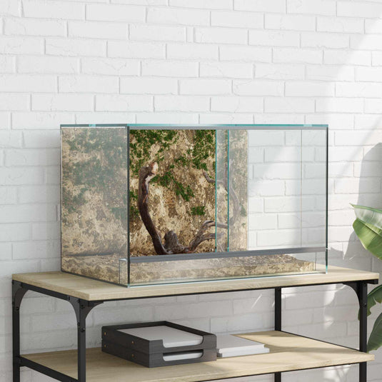 Vidaxl terrarium met opslag doorzichtig 60 x 40 x 40 cm glas