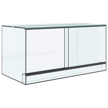 Vidaxl terrarium met opslag doorzichtig 80 x 40 x 40 cm glas