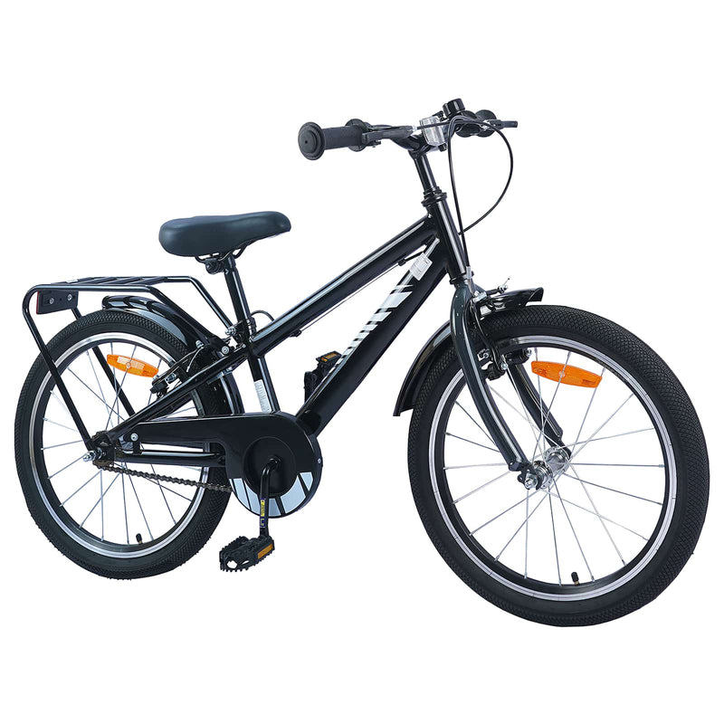 ギャラリービューアに画像をロードする, Vidaxl kinderfiets 20 inch voor 6-11 jaar oud zwart
