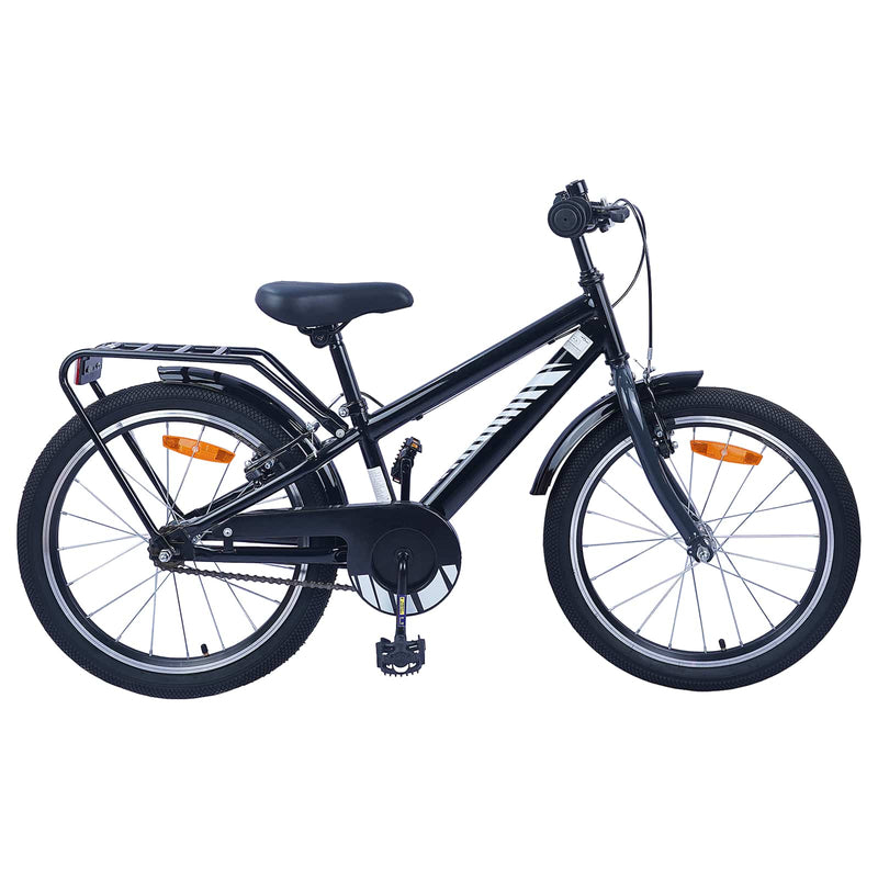 ギャラリービューアに画像をロードする, Vidaxl kinderfiets 20 inch voor 6-11 jaar oud zwart

