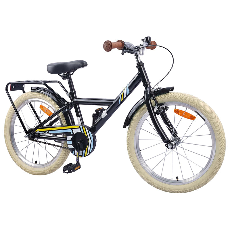 Chargez l'image dans la visionneuse de la galerie, Vidaxl kinderfiets 20 inch voor 6-11 jaar oud zwart
