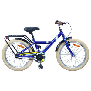 Vidaxl kinderfiets 24 inch voor 8-12 jaar oud donkerblauw