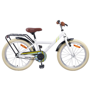 Vidaxl kinderfiets 24 inch voor 8-12 jaar oud wit