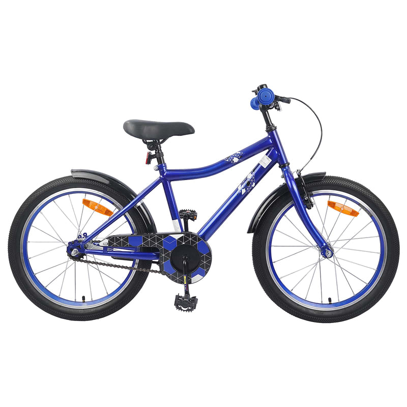 Chargez l'image dans la visionneuse de la galerie, Vidaxl kinderfiets 20 inch voor 6-11 jaar oud donkerblauw
