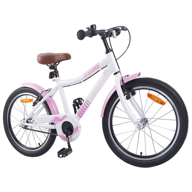 Vidaxl kinderfiets 20 inch voor 6-11 jaar oud lichtroze