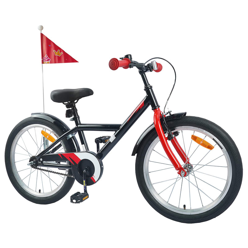 Chargez l'image dans la visionneuse de la galerie, Vidaxl kinderfiets 20 inch voor 6-11 jaar oud zwart

