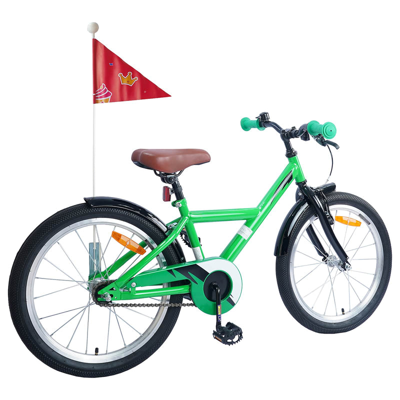 ギャラリービューアに画像をロードする, Vidaxl kinderfiets 20 inch voor 6-11 jaar oud groen

