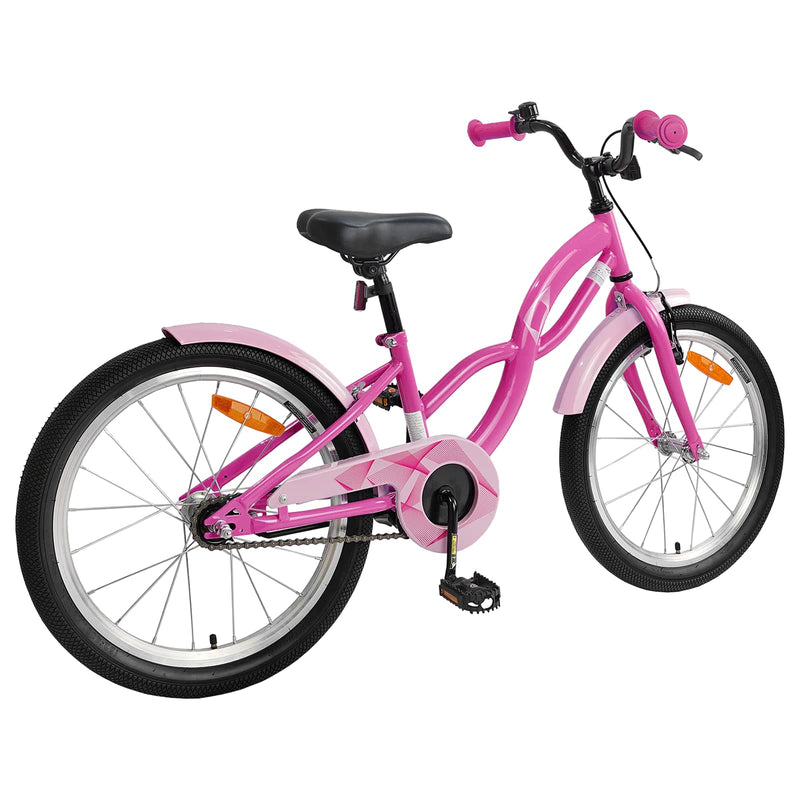 Chargez l'image dans la visionneuse de la galerie, Vidaxl kinderfiets 20 inch voor 6-11 jaar oud donkerroze
