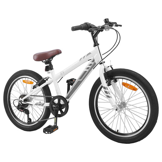 Vidaxl mountainbike 20 inch 6-speed voor 5-8 jaar oud wit