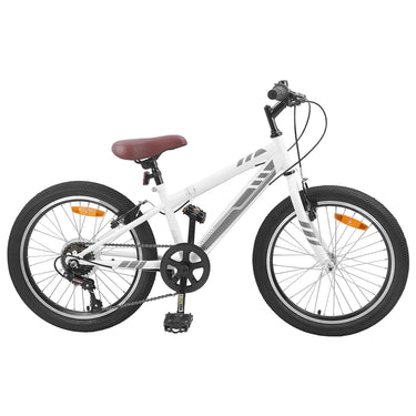 Vidaxl mountainbike 20 inch 6-speed voor 5-8 jaar oud wit