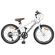 Vidaxl mountainbike 20 inch 6-speed voor 5-8 jaar oud wit