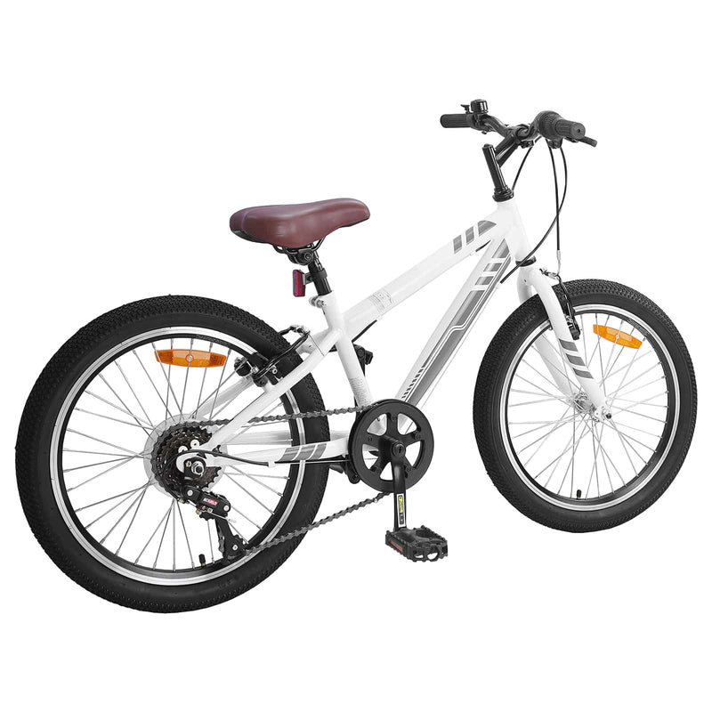 ギャラリービューアに画像をロードする, Vidaxl mountainbike 24 inch 6-speed voor 8-12 jaar oud wit
