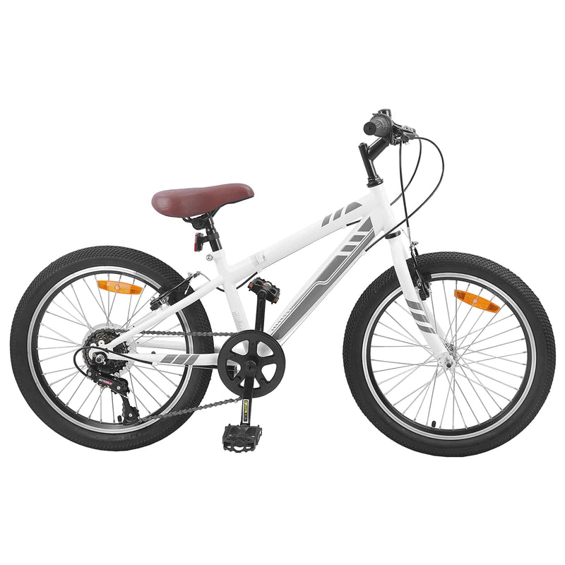 ギャラリービューアに画像をロードする, Vidaxl mountainbike 24 inch 6-speed voor 8-12 jaar oud wit
