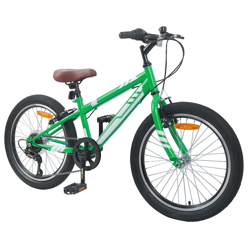 ギャラリービューアに画像をロードする, Vidaxl mountainbike 24 inch 6-speed voor 8-12 jaar oud groen
