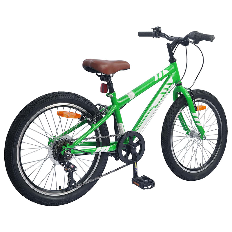 ギャラリービューアに画像をロードする, Vidaxl mountainbike 24 inch 6-speed voor 8-12 jaar oud groen
