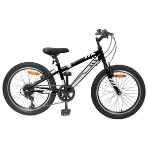 Vidaxl mountainbike 20 inch 6-speed voor 5-8 jaar oud zwart