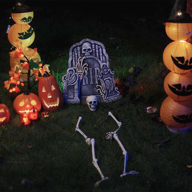 Chargez l'image dans la visionneuse de la galerie, Vidaxl halloween skelet wit 45,5 x 13 cm kunststof
