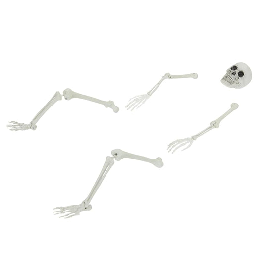 Vidaxl halloween skelet wit 45,5 x 13 cm kunststof