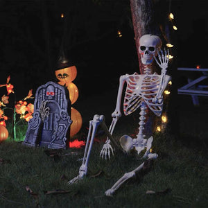 Vidaxl halloween skelet 2 pcs wit 85 cm pvc